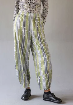 Hose „Bamboo“ aus Bio-Baumwollgewebe - vanille