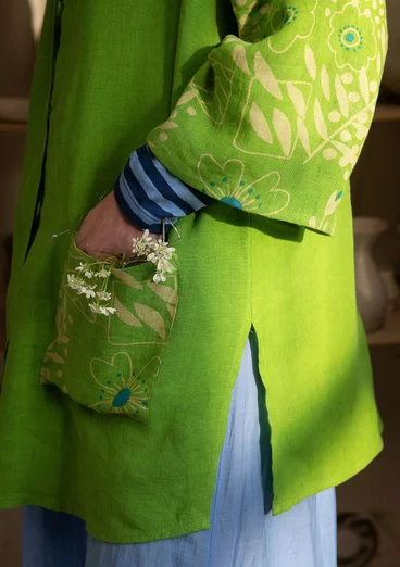 “Nemorosa” linen tunic - pea green