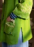 “Nemorosa” linen tunic (pea green L)