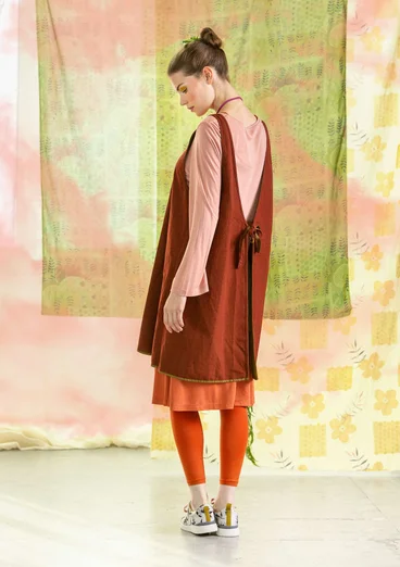 Wendeschürze „Twin“ aus Leinen/Öko-Baumwolle - messing