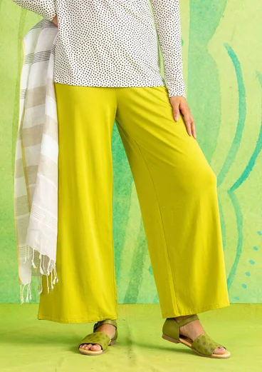 Tricot broek van lyocell/elastaan - bladgroen