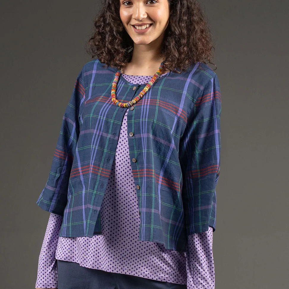 Kangaspusero "Kate" ekopuuvillaa - muste