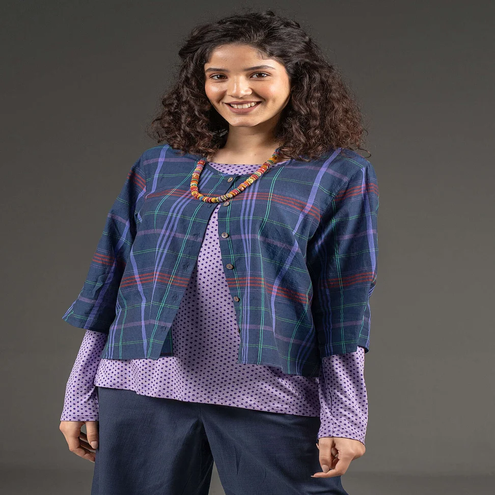 Kangaspusero "Kate" ekopuuvillaa - muste