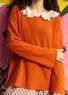 Pullover „Pauline“ aus Bio-/Recycling-Baumwolle (gebranntes orange XS)