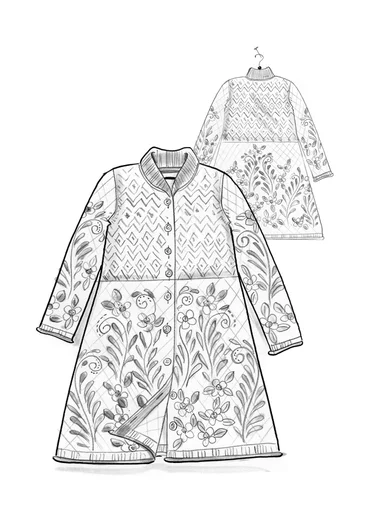 Langstrickjacke „Nova Scotia“ aus Lammwolle - kupfer-gemustert