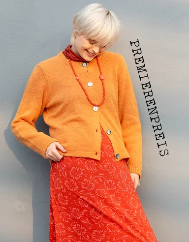 Knit cardigan in an alpaca blend