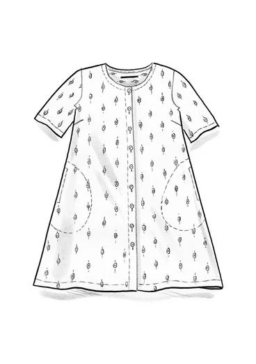 Woven dress in organic cotton - light ecru