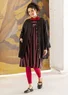 “Azores” artist’s blouse in linen (black M)