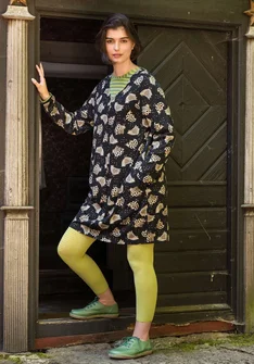 Jerseykjole "Dolores" i økologisk bomuld/modal - sort