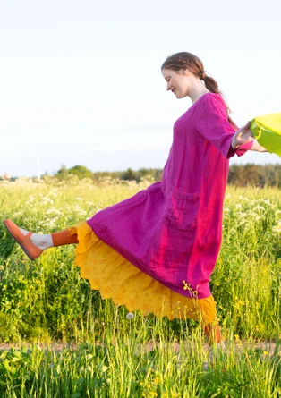 Robe "Sprint" en lin - hibiscus
