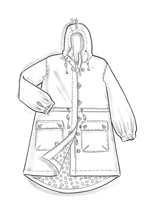 Parka aus Bio-Baumwollgewebe - schwarz
