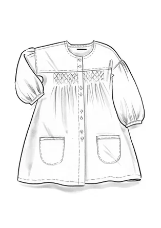 Blouse d’artiste en coton biologique/modal - nectar