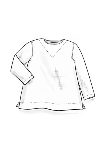 Bluse «Azores» i lin - aubergine
