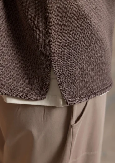 Gilet en coton recyclé - terre clair