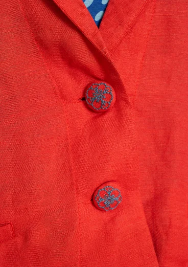 Blazer „Margit“ aus Leinen/Modal-Gewebe - papageienrot