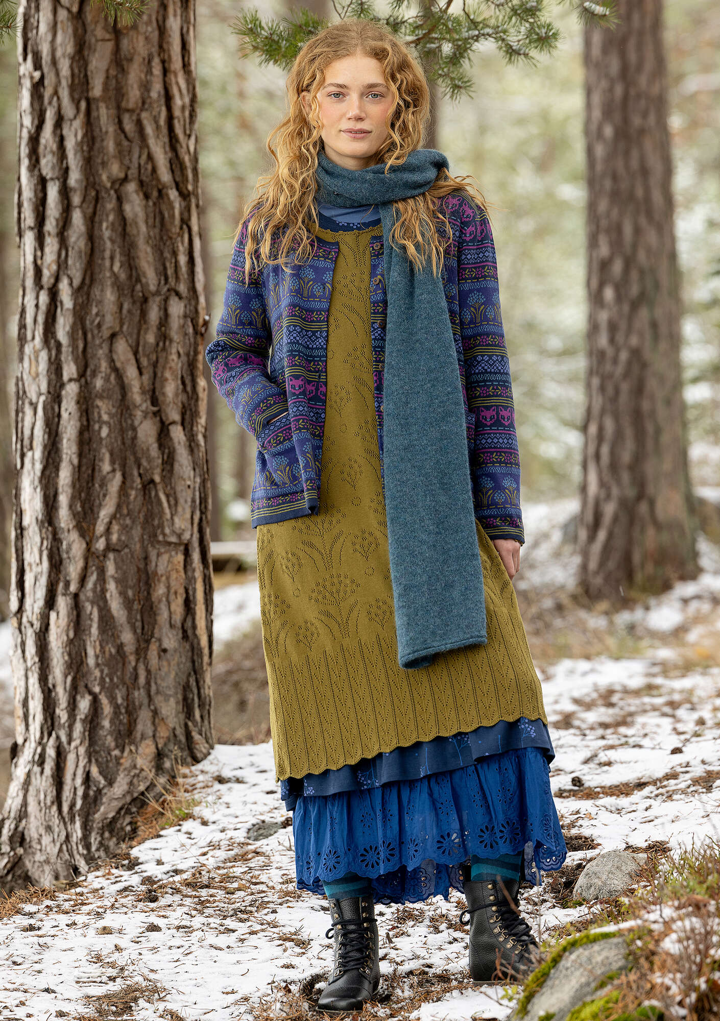 Alma” knit dress in organic/recycled cotton gudrunsjoden.com