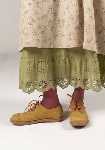 Nubuck lace-ups - olive