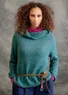 Knitted alpaca blend sweater (peacock green S)