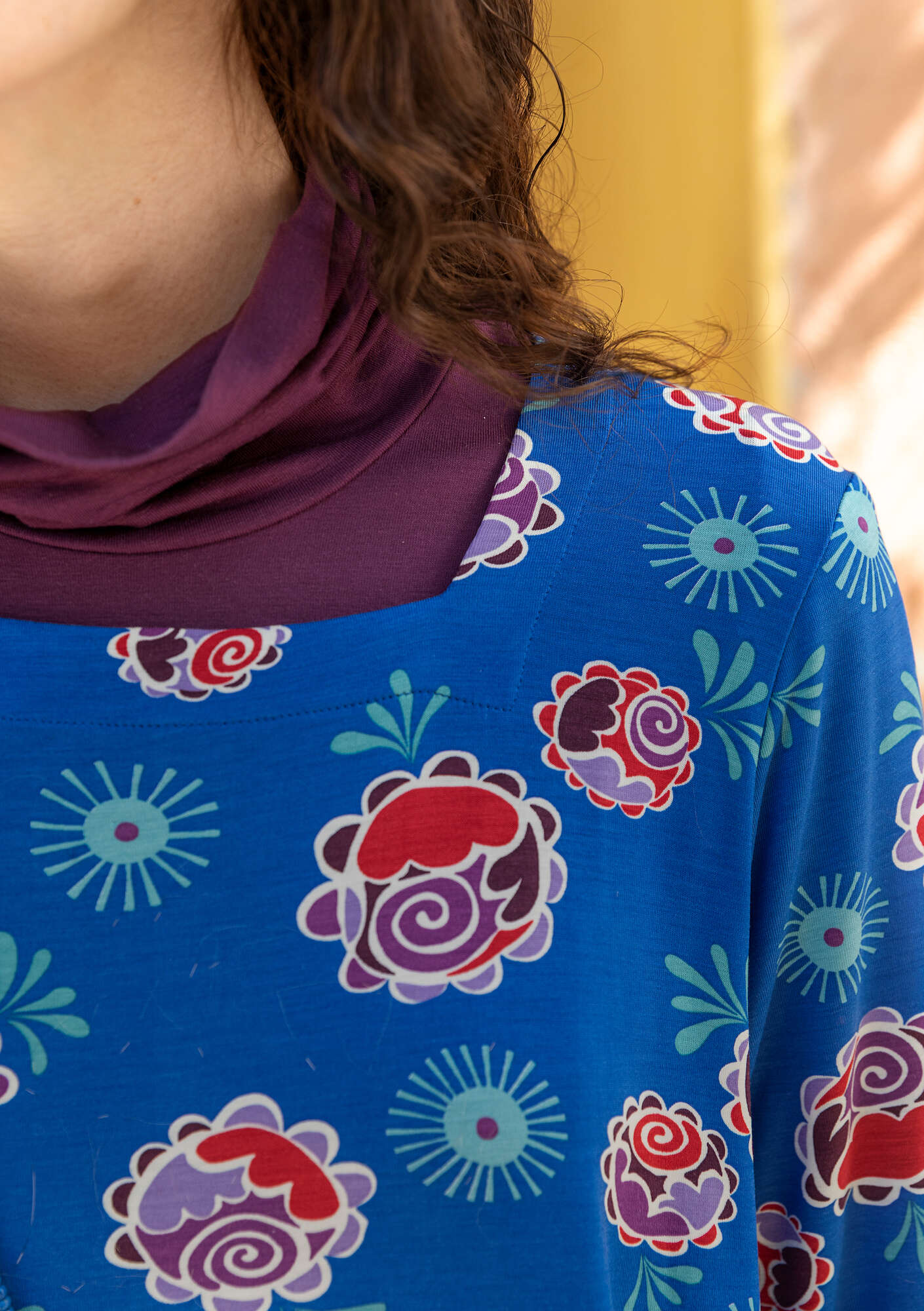 Robe  Maya  en jersey de lyocell/élasthanne bleuet