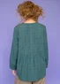 Bluse «Garden» i økologisk bomull (opalgrønn S)