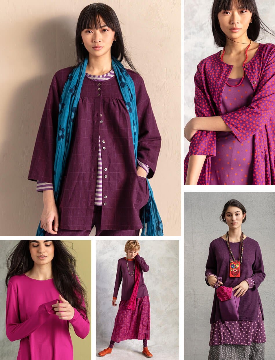 “Greta” woven organic cotton/linen smock blouse