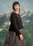 Strickjacke „Raya“ aus Bio-Baumwolle (schwarz L)