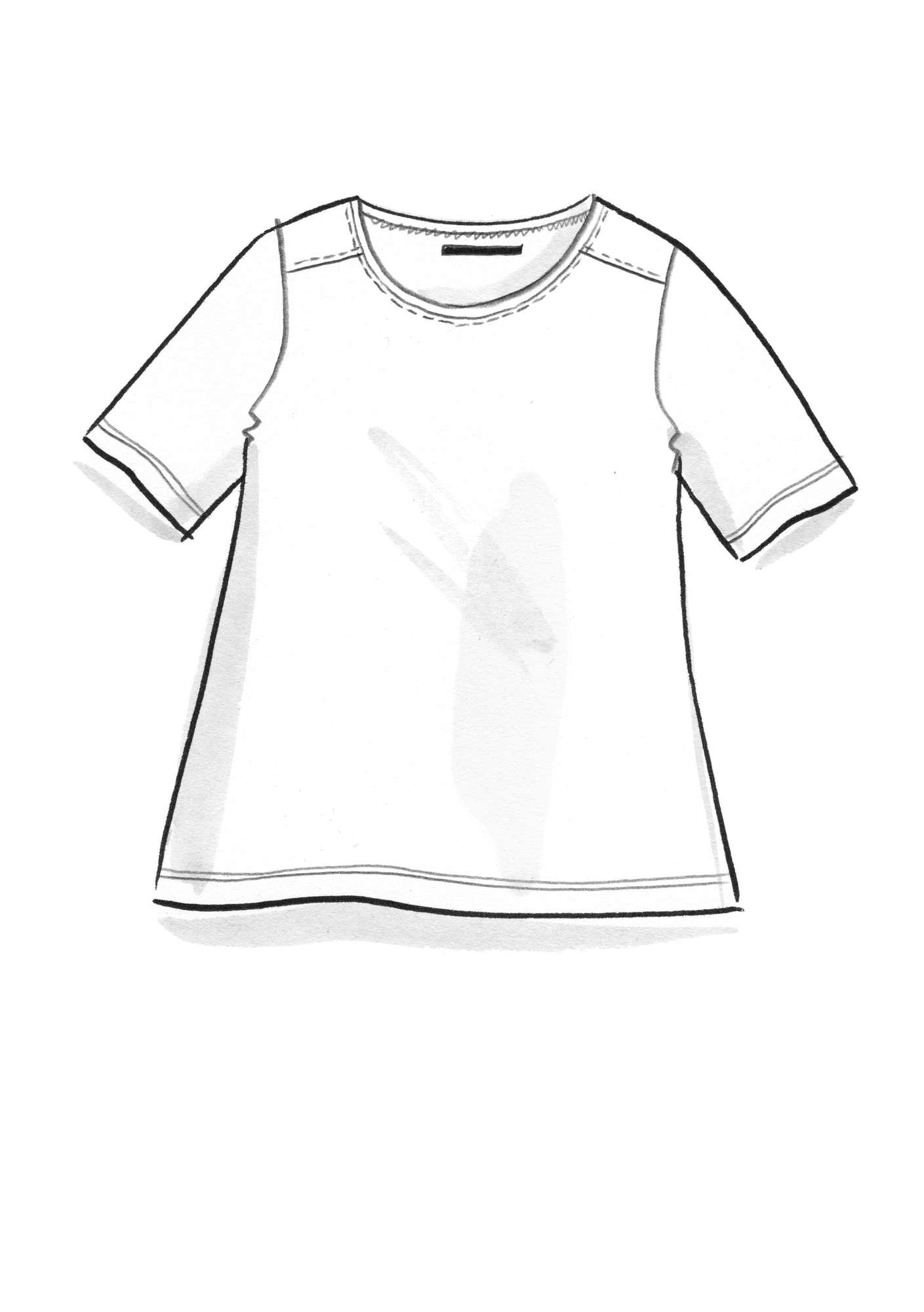 Shirt aus Öko-Baumwolle/Modal