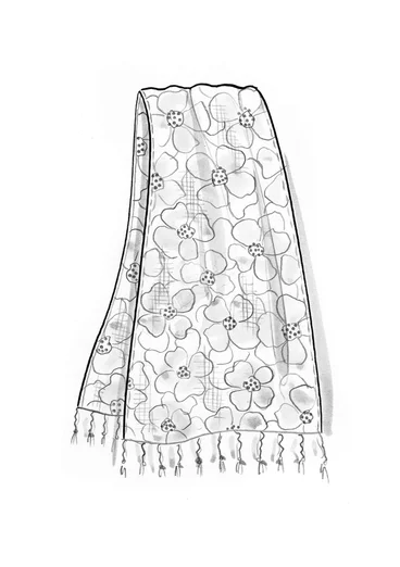 Skjerf «Theia» i lin - lupin