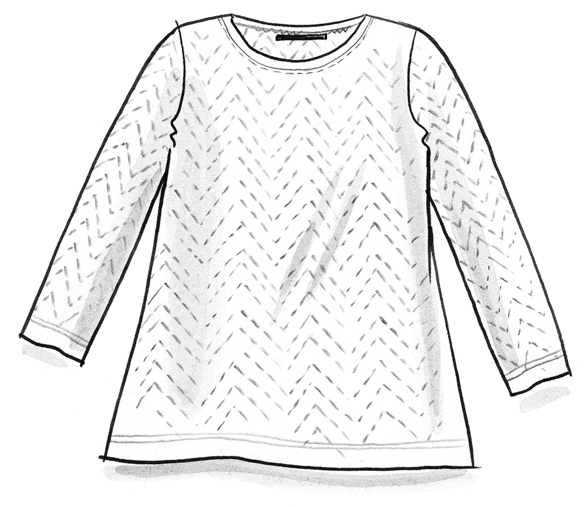 Pointelle-Shirt aus Öko-Baumwolle/Modal