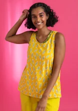 “Singö” jersey tank top in organic cotton/modal - pineapple