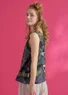 Jersey tank top in organic lyocell/spandex (agave L)