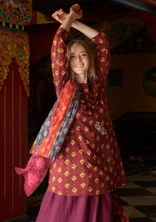 “Katmandu” organic cotton/modal jersey tunic - agate red