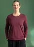 Jerseyshirt „Stella“ aus Bio-Baumwolle/Elasthan (aubergine M)