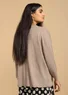 Linnen vest (donkernaturel XL)