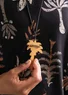 Bijou "Forest" en bois (cochenille Taille unique)