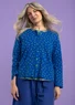 Dotted organic cotton cardigan (sapphire blue XXL)