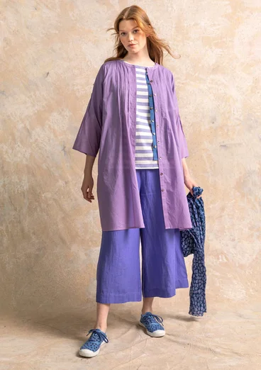 Robe "Serafina" en tissu de coton biologique - jacinthe