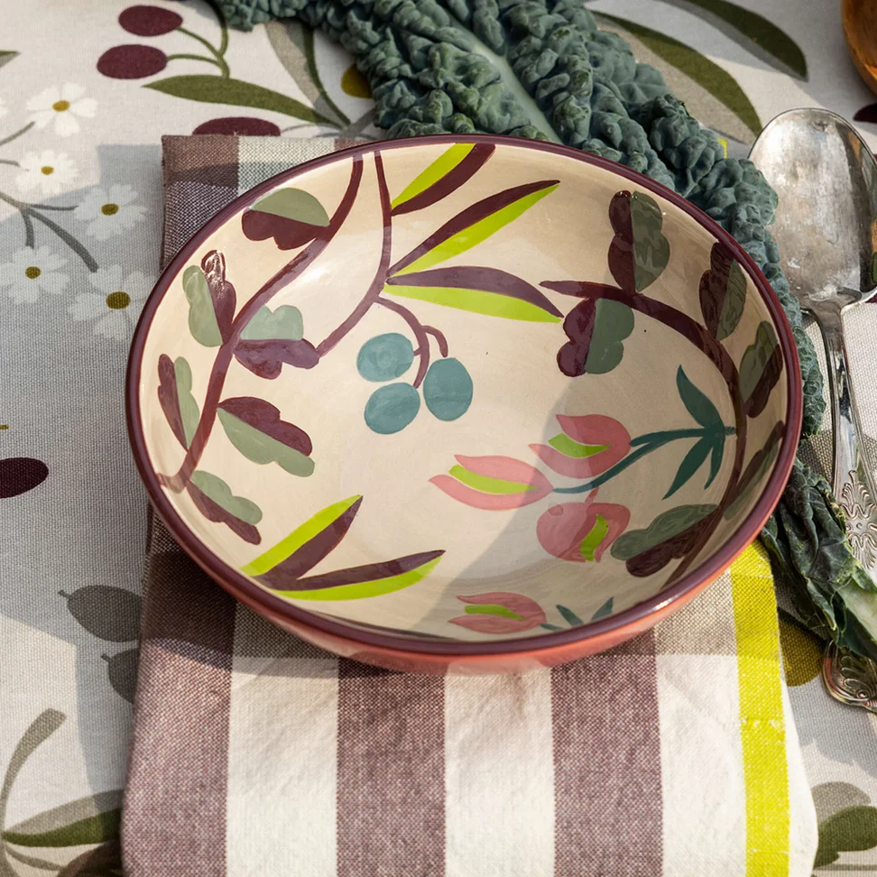 “Olives” ceramic bowl - natural