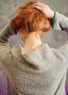 Knitted alpaca blend sweater (pearl grey S)