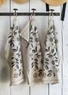  “Tulsi” block-printed kitchen towel in organic cotton (ash gray One Size)