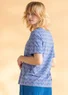 “Eleonora” jersey top in organic cotton/spandex (sky blue/patterned S)