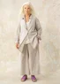 Woven organic cotton trousers (light grey XL)