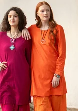 “Alora” organic cotton jersey tunic - rosehip