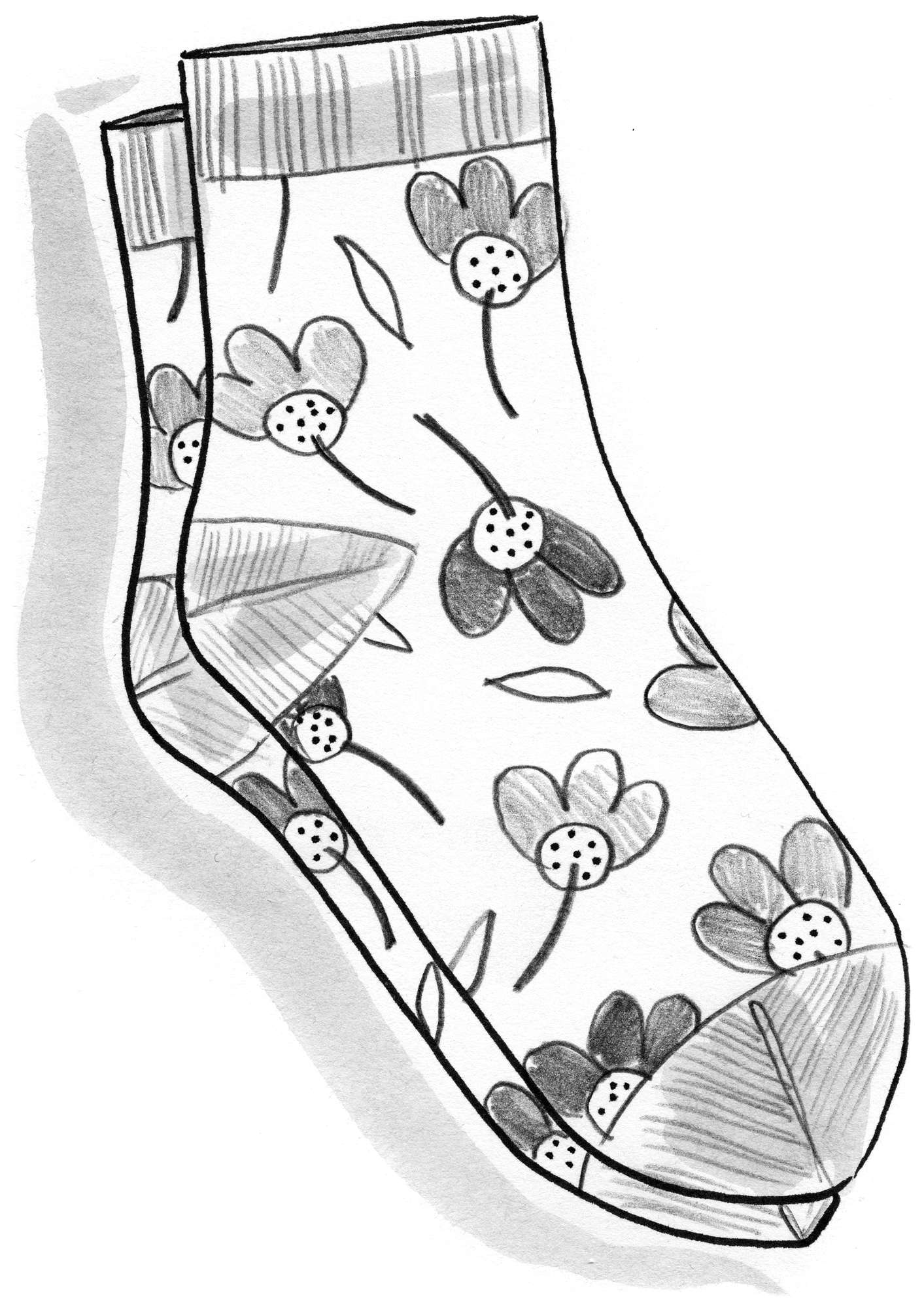 Sokker «Rudbeckia» i økologisk bomull