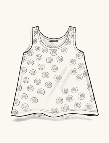 “Singö” organic cotton/modal jersey tank top - svart