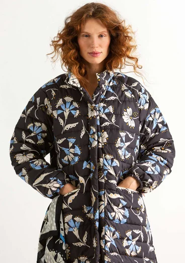 Dunkappa "Crocus" i återvunnen polyester/återvunnet dun - svart