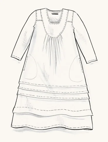Woven linen dress - lupin