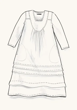 Robe en lin tissé - lupin