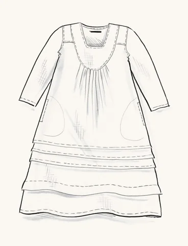 Geweven linnen jurk - lupin