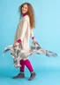 “Cleo” yarn-dyed wool shawl (limestone One Size)